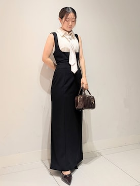 「アイテム（ジャンパースカート）」を使った、SNIDELさん（レディース・151cm）の夏コーディネート