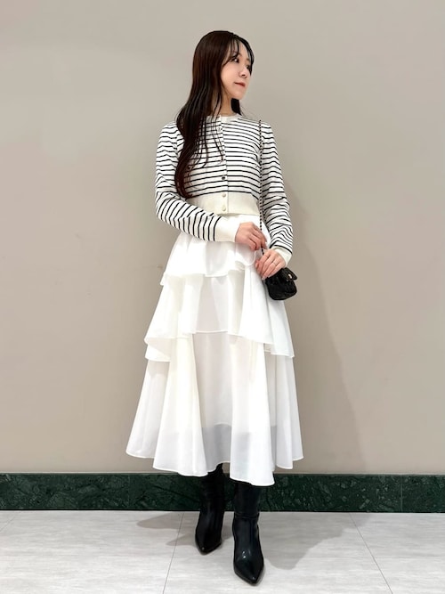 SNIDEL（スナイデル） ブーツ スクエアロングブーツ レディース