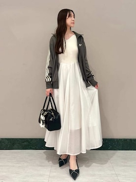 「SNIDEL（スナイデル）のアイテム（ワンピース/ドレス）」を使った、SNIDELさん（レディース・159cm）の冬コーディネート