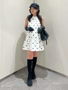 「SNIDEL（スナイデル）のアイテム（帽子）」を使った、SNIDELさん（レディース・157cm）の秋コーディネート
