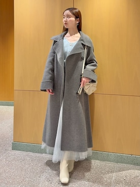 「アイテム（チェスターコート）」を使った、SNIDELさん（レディース・160cm）の秋コーディネート