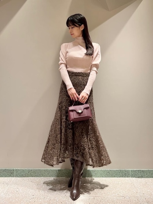 SEVEN TE 小籠包パフスリーブハイネックニット♡M♡美品