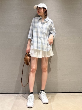 「シアー素材」｜SNIDELさん（レディース・165cm）の夏コーディネート