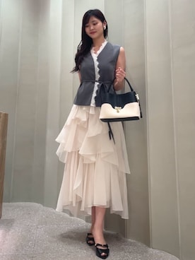 「SNIDEL（スナイデル）のアイテム（アクセサリー）」を使った、SNIDELさん（レディース・171cm）の夏コーディネート