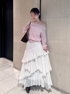 「SNIDEL（スナイデル）のアイテム（ニット/セーター）」を使った、SNIDELさん（レディース・160cm）の秋コーディネート