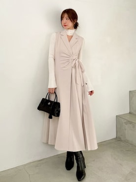 「肌見せ」｜SNIDELさん（レディース・162cm）の秋コーディネート