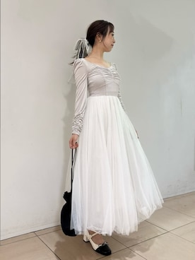 「アイテム（ヘアアクセサリー）」を使った、SNIDELさん（レディース・154cm）の夏コーディネート