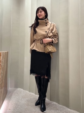 「SNIDEL（スナイデル）のアイテム（バッグ）」を使った、SNIDELさん（レディース・171cm）の秋コーディネート