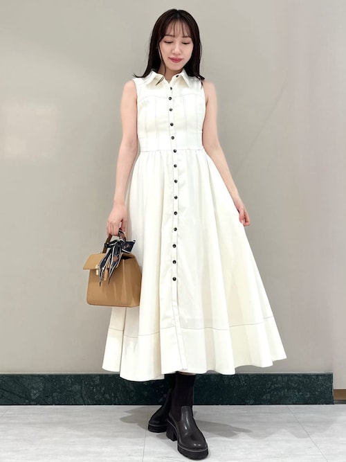 Sustainableコルセットディテールシャツワンピース（ワンピース