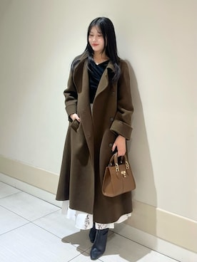 SNIDELさん（レディース・158cm）の冬コーディネート