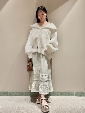 「アイテム（パーカー）」を使った、SNIDELさん（レディース・160cm）の夏コーディネート