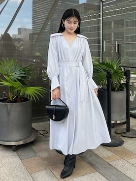 「アイテム（ニット/セーター、シルバー系）」を使った、SNIDELさん（レディース・158cm）の秋コーディネート