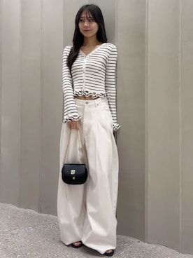 「SNIDEL（スナイデル）のアイテム（パンツ）」を使った、SNIDELさん（レディース・160cm）の春コーディネート