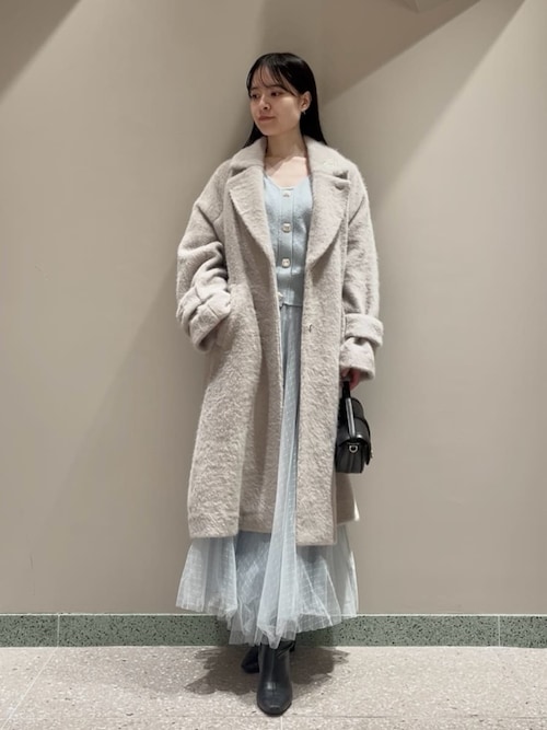 セール】チュールスカートセットカーディガン（ワンピース）｜SNIDEL