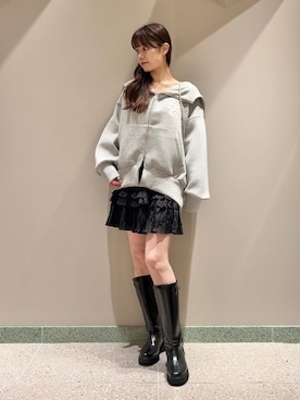 「アイテム（パーカー）」を使った、SNIDELさん（レディース・165cm）の夏コーディネート