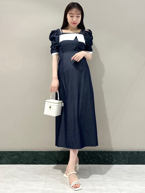 SNIDEL バイカラーバリエワンピース 25春夏 SNIDEL｜バイカラーバリエワンピース | Rakuten Fashion(楽天