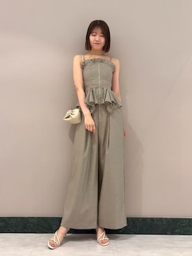 「SNIDEL（スナイデル）のアイテム（シューズ）」を使った、SNIDELさん（レディース・174cm）の夏コーディネート