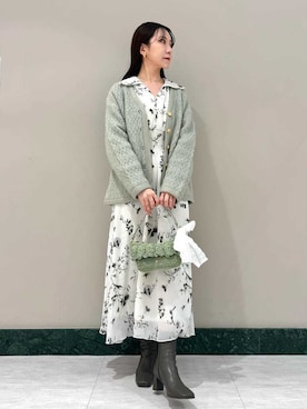 SNIDELさん（レディース・159cm）の冬コーディネート