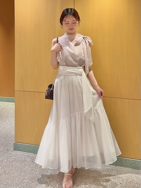 「SNIDEL（スナイデル）のアイテム（スカート）」を使った、SNIDELさん（レディース・160cm）の夏コーディネート