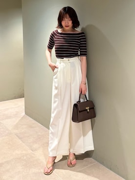 「SNIDEL（スナイデル）のアイテム（バッグ）」を使った、SNIDELさん（レディース・165cm）の夏コーディネート