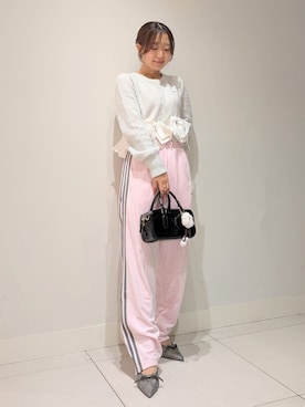 「アイテム（チャーム）」を使った、SNIDELさん（レディース・151cm）の秋コーディネート
