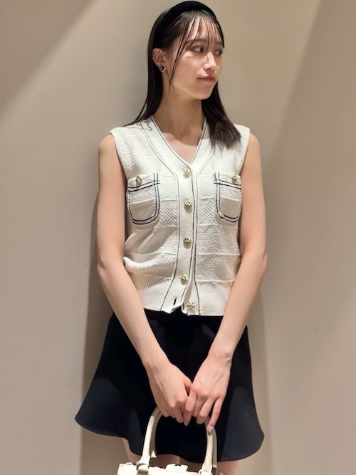 ニット セーター Sustainableストラクチャーニットジレ レディース SNIDEL ニット セーター Sustainableストラクチャーニットジレ