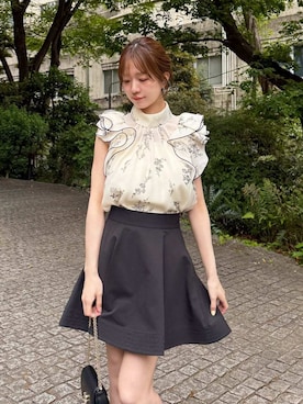 「SNIDEL（スナイデル）のアイテム（トップス）」を使った、SNIDELさん（レディース・162cm）の春コーディネート