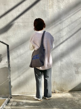 「Actually（アクチュアリー）のアイテム」を使った、kurataさん（レディース・153cm）の冬コーディネート