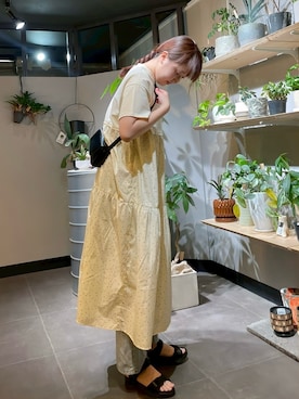 「アイテム（ワンピース）」を使った、NUNさん（骨格ストレート・レディース・171cm）の夏コーディネート