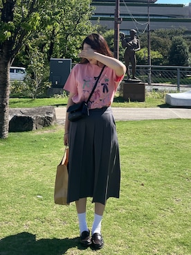 「CIAOPANIC（チャオパニック）のアイテム」を使った、NUNさん（レディース・171cm）の秋コーディネート
