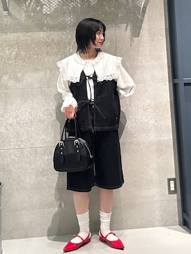 「RAGEBLUE（レイジブルー）のアイテム（バッグ）」を使った、ricoさん（レディース・161cm）の春コーディネート