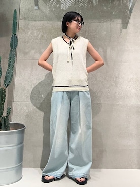 「アイテム（メガネ）」を使った、ricoさん（レディース・161cm・20代）の夏コーディネート