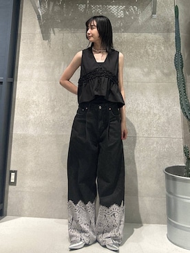 「RAGEBLUE（レイジブルー）のアイテム（アクセサリー）」を使った、ricoさん（レディース・161cm）の夏コーディネート