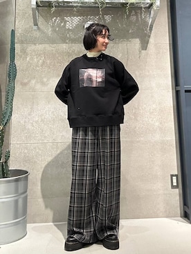 「アイテム（スウェット）」を使った、ricoさん（レディース・161cm・20代）の冬コーディネート