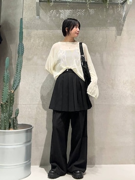 「RAGEBLUE（レイジブルー）のアイテム」を使った、ricoさん（レディース・161cm）の夏コーディネート