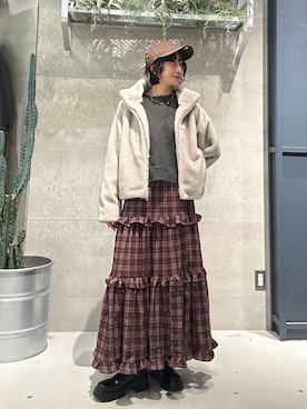 「アイテム（ブルゾン）」を使った、ricoさん（レディース・161cm・20代）の秋コーディネート