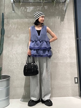 「RAGEBLUE（レイジブルー）のアイテム（トップス）」を使った、ricoさん（レディース・161cm）の春コーディネート