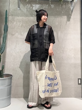 「アイテム（パンツ）」を使った、ricoさん（レディース・161cm・20代）の夏コーディネート