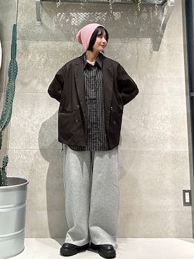 「RAGEBLUE（レイジブルー）のアイテム（帽子）」を使った、ricoさん（レディース・161cm）の秋コーディネート