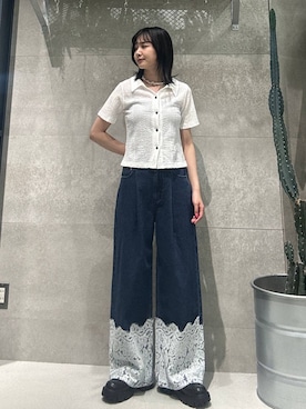 「RAGEBLUE（レイジブルー）のアイテム（アクセサリー）」を使った、ricoさん（レディース・161cm）の夏コーディネート