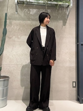 「RAGEBLUE（レイジブルー）のアイテム（Tシャツ/カットソー）」を使った、ricoさん（レディース・161cm）の夏コーディネート