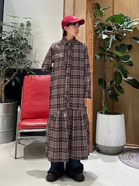 「RAGEBLUE（レイジブルー）のアイテム（帽子）」を使った、ricoさん（レディース・161cm）の秋コーディネート