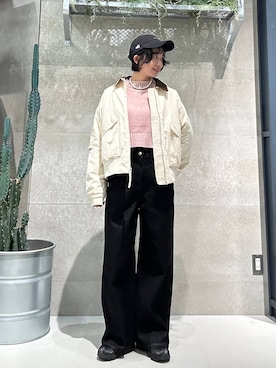 「RAGEBLUE（レイジブルー）のアイテム（帽子）」を使った、ricoさん（レディース・161cm）の秋コーディネート