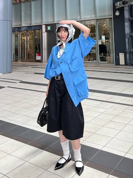 「RAGEBLUE（レイジブルー）のアイテム（トップス）」を使った、ricoさん（レディース・161cm）の春コーディネート