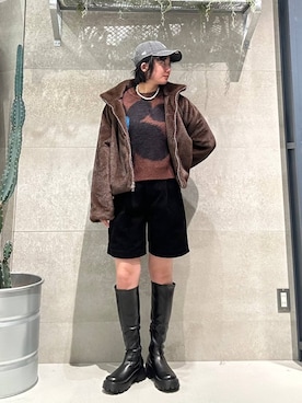 「RAGEBLUE」｜「アイテム（ジャケット/アウター）」を使った、ricoさん（レディース・161cm）の冬コーディネート