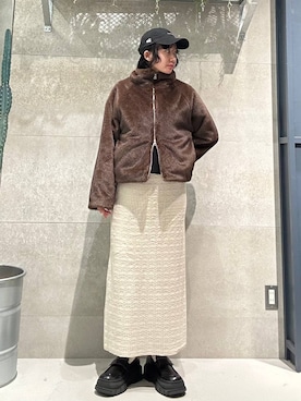 「RAGEBLUE（レイジブルー）のアイテム（キャップ）」を使った、ricoさん（レディース・161cm）の秋コーディネート