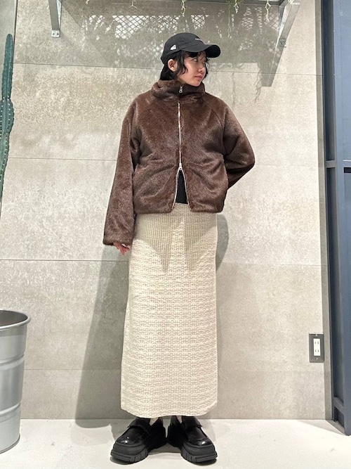 セール】選べるシルエット/Wジップスタンドカラーファージャケット