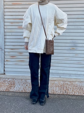 「ブラウンバッグ」｜Ochiさん（レディース・158cm）の冬コーディネート