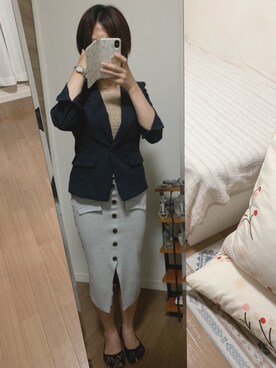 「SWAROVSKI（スワロフスキー）のアイテム（アナログ腕時計、シルバー系）」を使った、nanamaru0820さん（レディース・155cm）の夏コーディネート