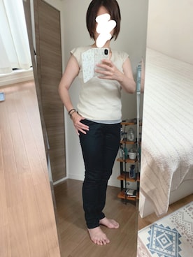 「ANNE KLEIN（アンクライン）のアイテム」を使った、nanamaru0820さん（レディース・155cm）の夏コーディネート